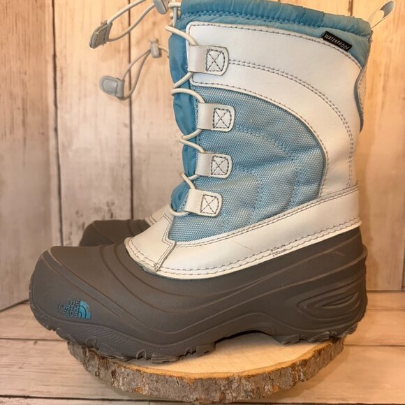 The North Face Youth Alpenglow IV Winter Snow Boots Waterproof Blue Size 3 - Picture 1 of 10
